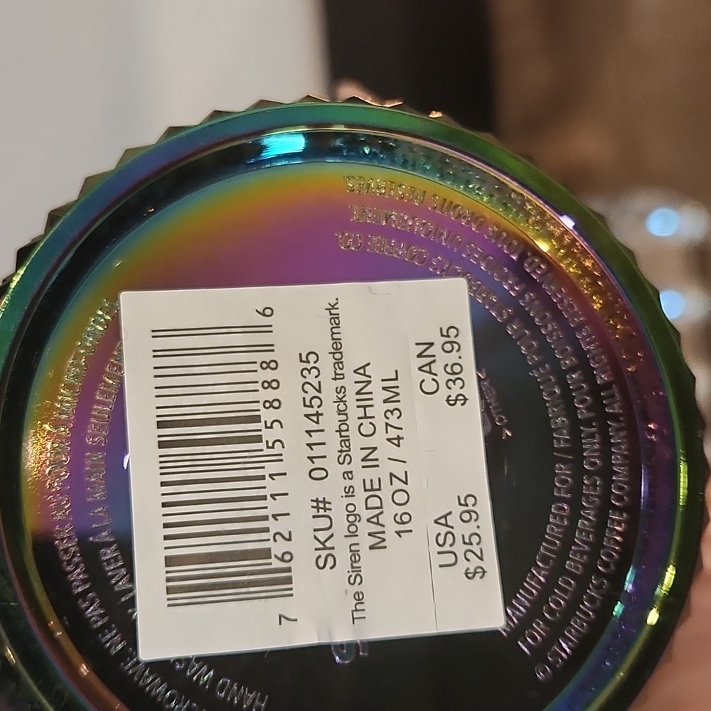 NEW Starbucks 2023 Oil Slick Tumblr 16oz - Picture 4 of 5